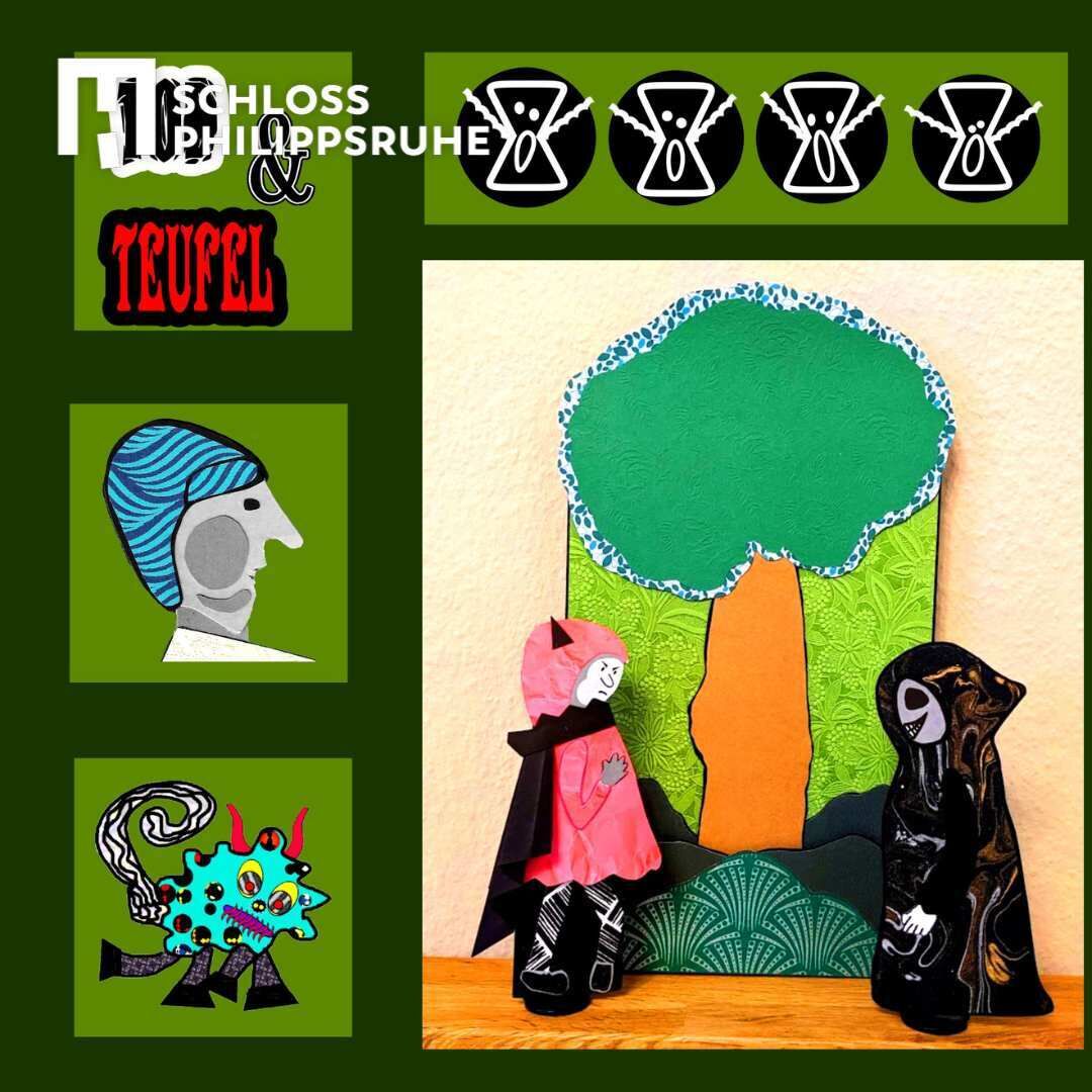 Tod und Teufel Papiertheater an der Oppermann