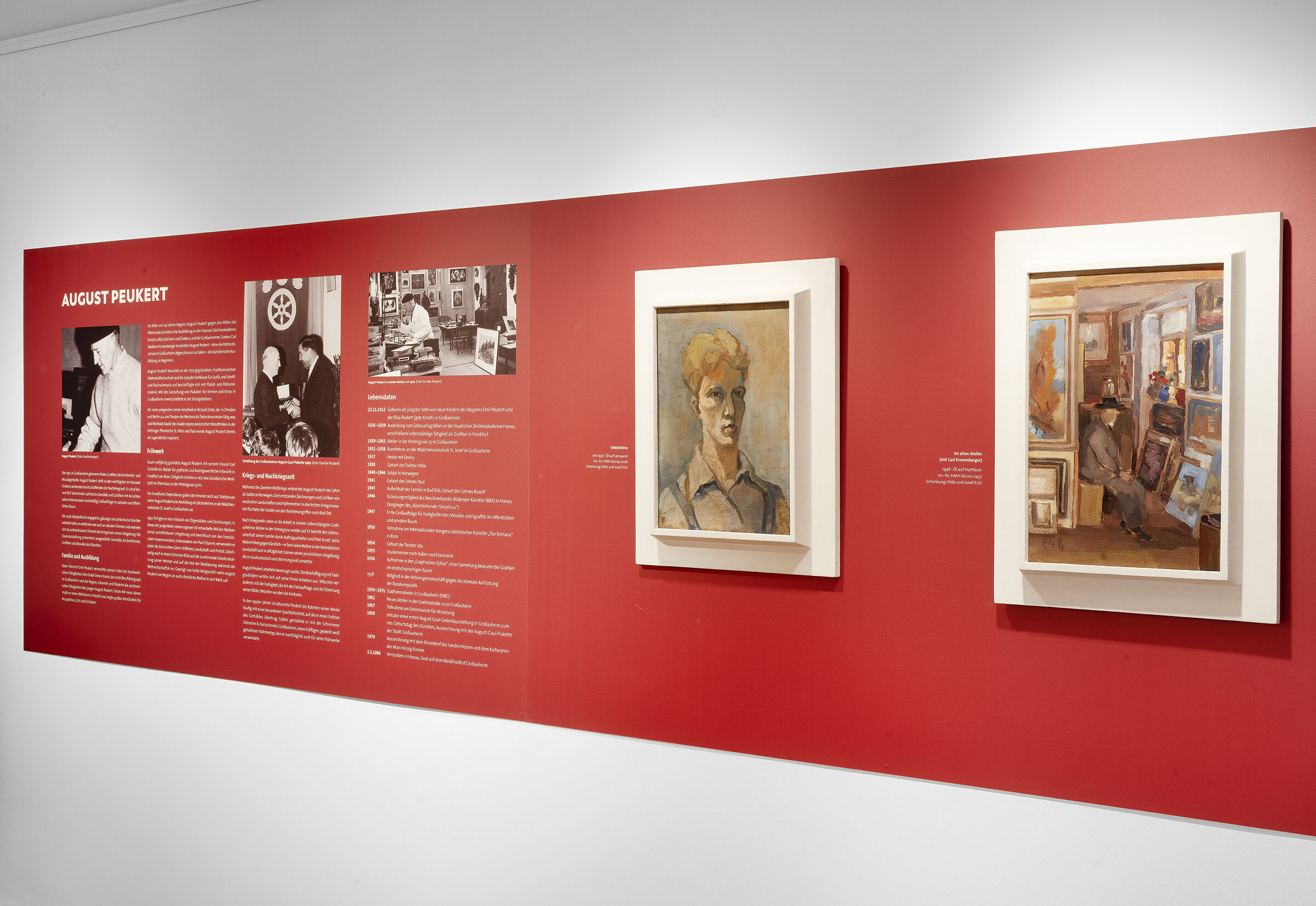 Impression aus der Ausstellung August Peukert
