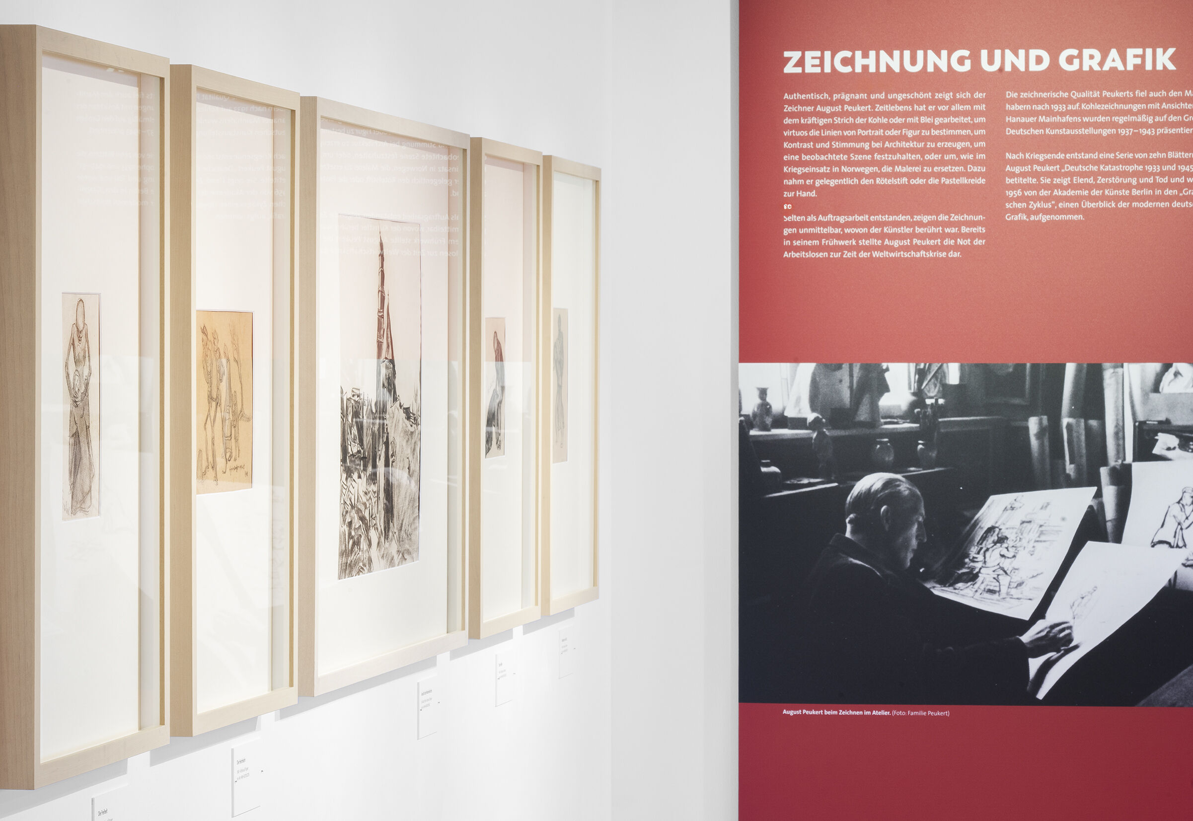 Impression aus der Ausstellung August Peukert