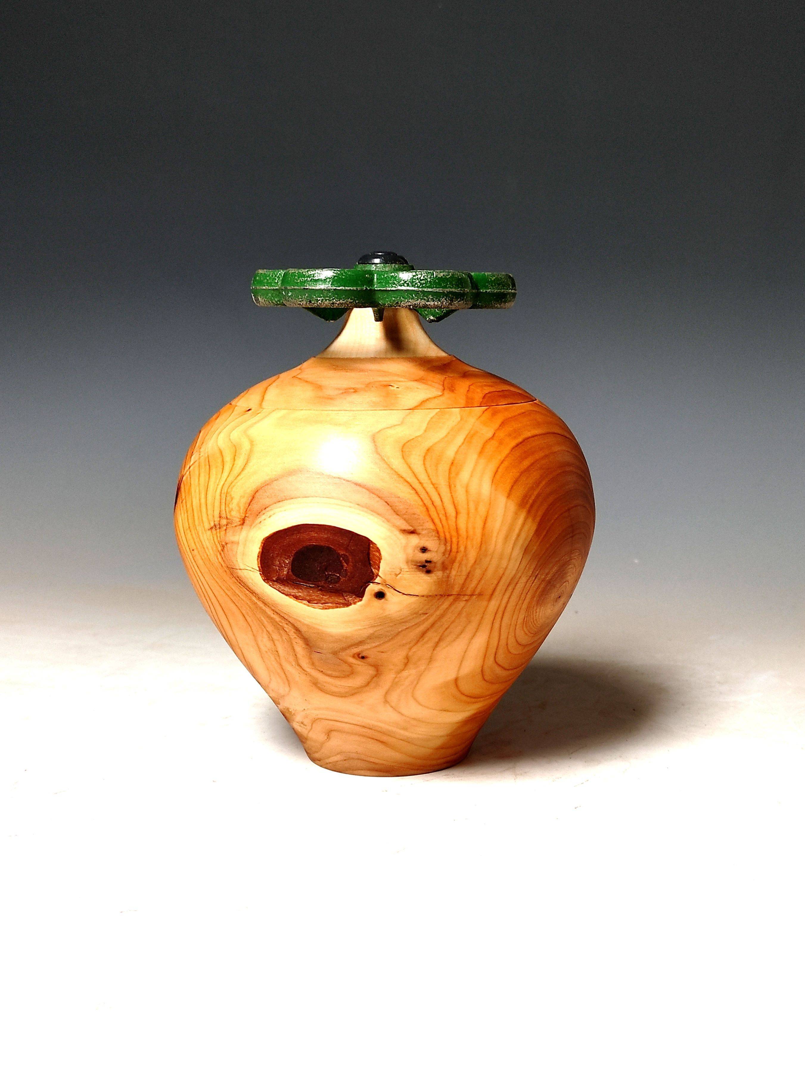 KlausKirchner Dose Gussrad Eiben Holz