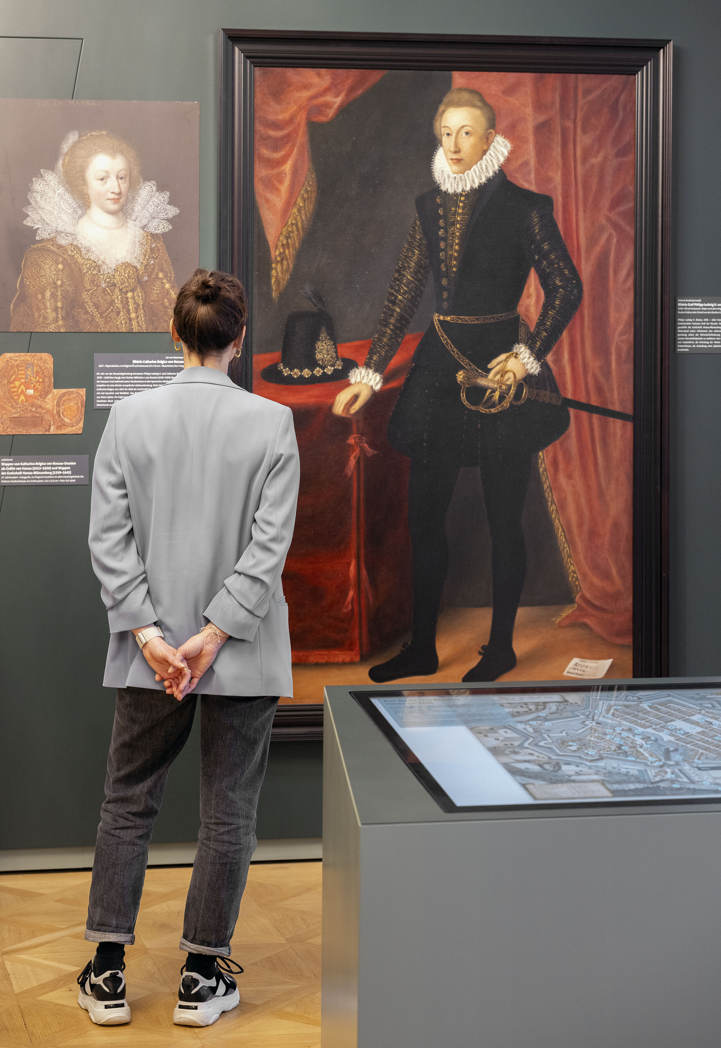 Impression aus der Ausstellung Hanauer Neustadt, Bildnis Graf Philipp Ludwig II.