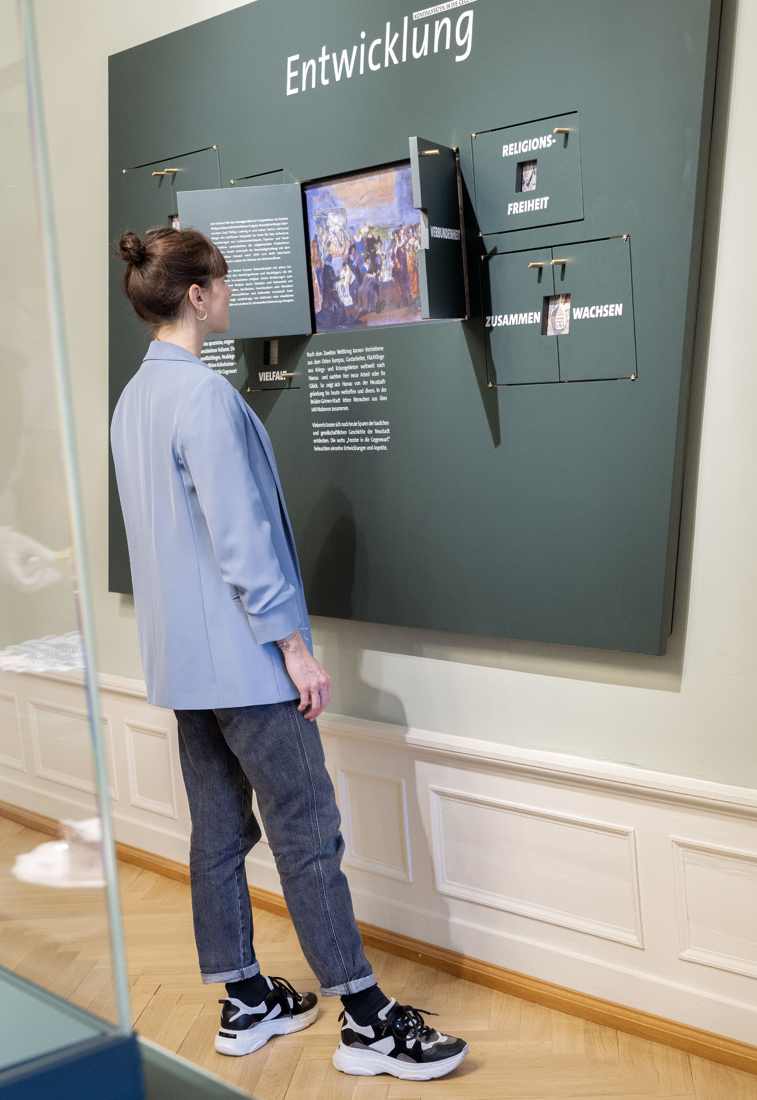 Impression aus der Ausstellung Hanauer Neustadt, Fenster in die Gegenwart