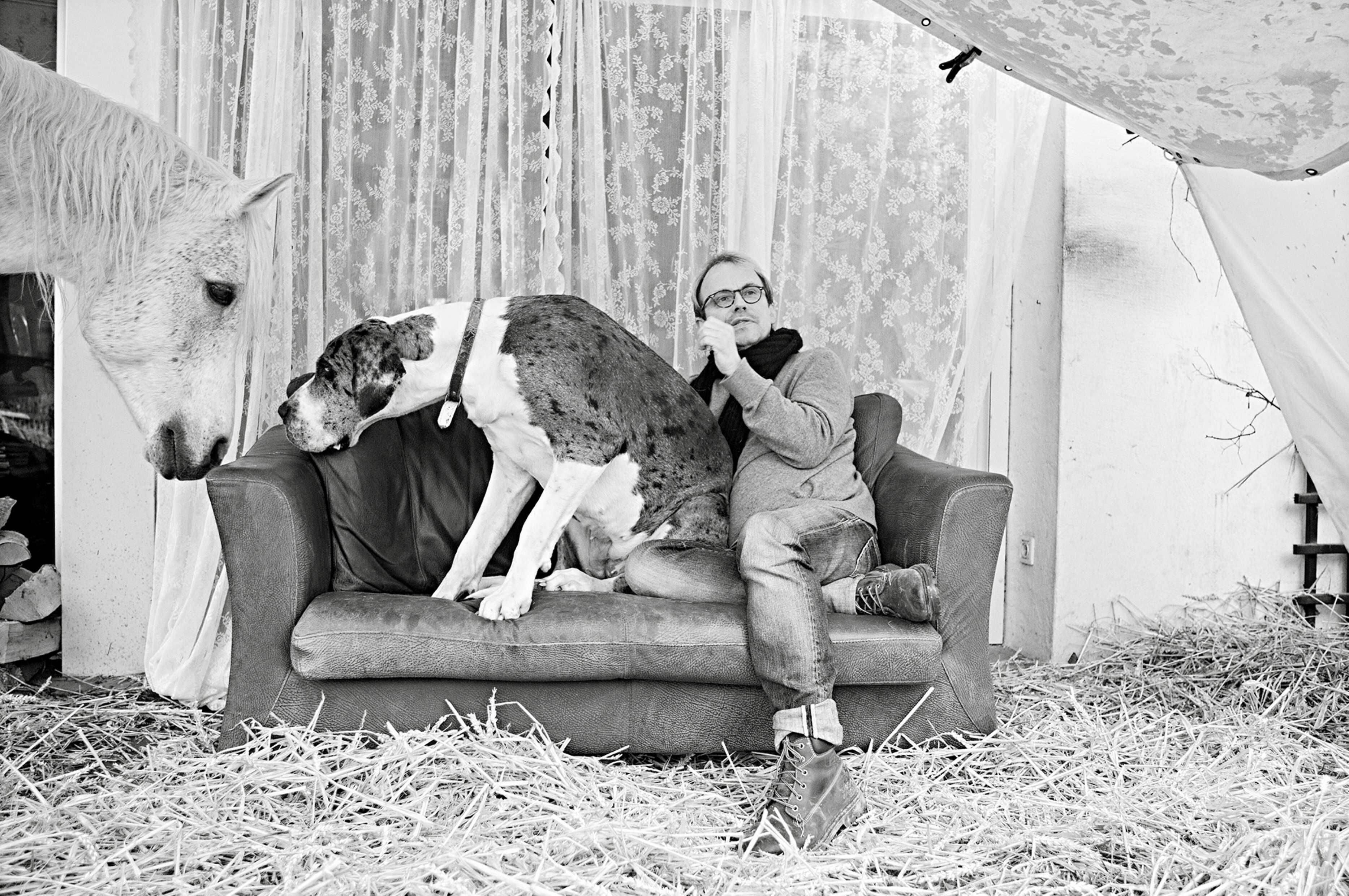 Männer und ihre Tiere 